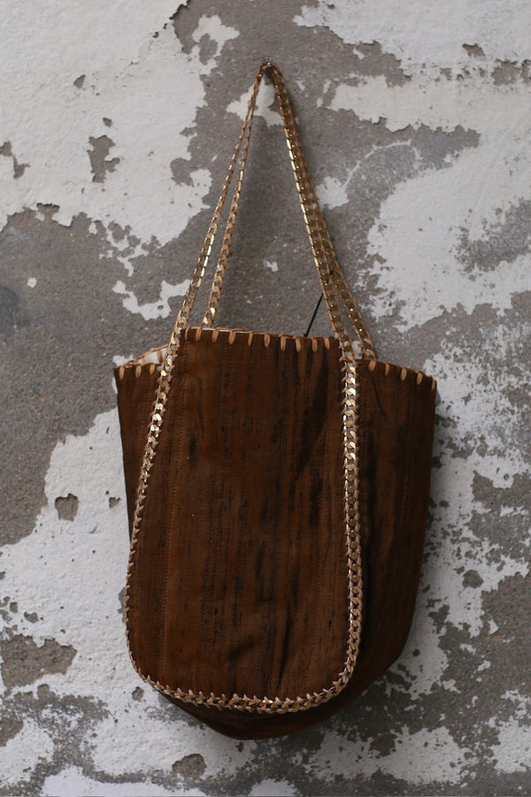 Mutedance 25 Spring/Summer Printing and Dyeing Handmade Small Bag Series MD-MD25SS139-BROWN (MD25SS137)